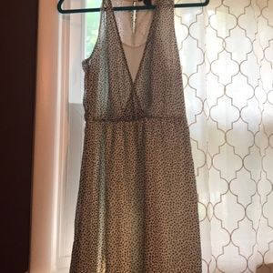 White dress with black designs